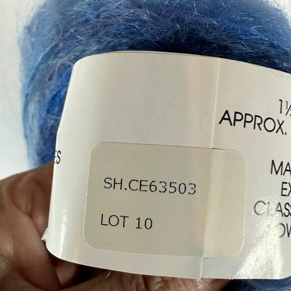 Classic Elite La Gran Mohair Blue SH.CE63503 TWO Balls 42g 90 yd *See Notes - Picture 5 of 8